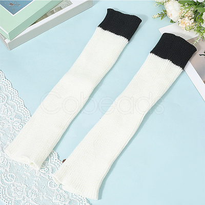 Acrylic Fibers Socks for Women AJEW-WH20060-48D-1