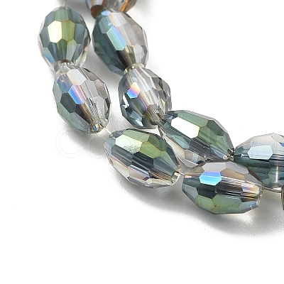 Electroplate Glass Beads Strands EGLA-J013-4x6mm-H02-1
