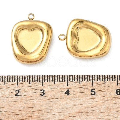 304 Stainless Steel Pendant Cabochon Settings STAS-C167-07D-G-1