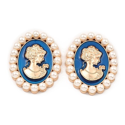 Zinc Alloy Enamel Cabochons ENAM-Q501-01LG-03-1