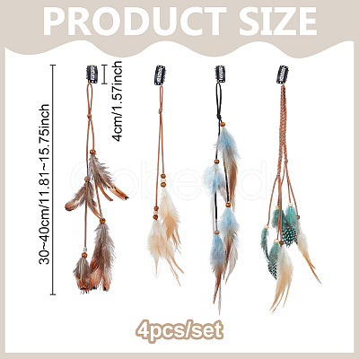 4Pcs Iron Snap Hair Clips OHAR-PH00010-1