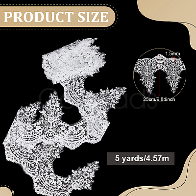 5 Yards Ethnic Style Polyester with Plastic Ribbon SRIB-PH0001-76-1