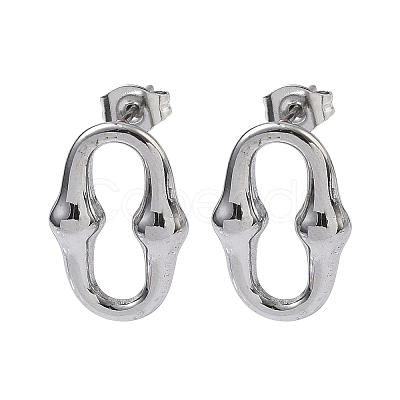 6 Pairs 304 Stainless Steel Stud Earrings EJEW-C180-01P-1