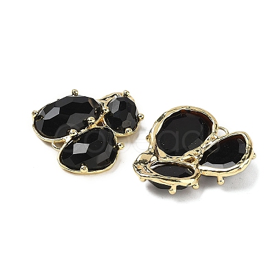 Natural Obsidian Links connectors G-E526-28O-1