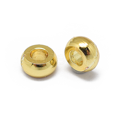 Rack Plating Brass Spacer Beads X-KK-F801-10-G-1