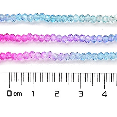 Transparent Painted Glass Beads Strands LS-DGLA-A034-T2mm-A14-1