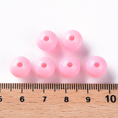 Opaque Acrylic Beads X-MACR-S370-C10mm-A01-1