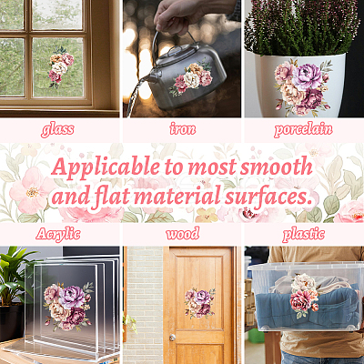 3 Sheets 3 Styles PVC Waterproof Decorative Stickers DIY-WH0404-070-1