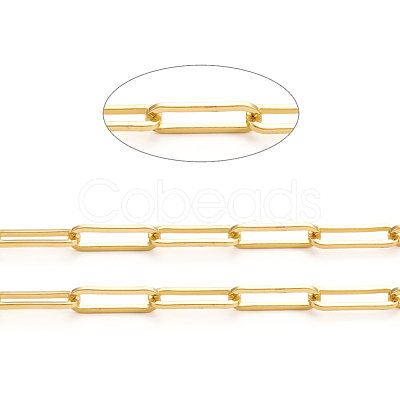 Brass Paperclip Chains CHC-L044-01C-G-1