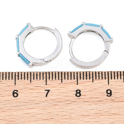 Brass Micro Pave Cubic Zirconia Hoop Earrings KK-CBA8324-12P-01-1