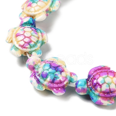 Synthetic Turquoise Dyed Beads Strands X-G-P507-05C-1