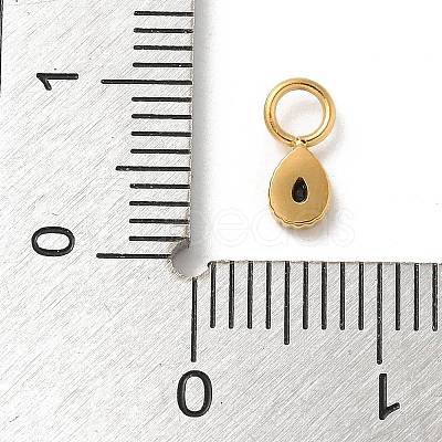 Ion Plating(IP) 304 Stainless Steel with Rhinestone Charms STAS-G351-18G-1