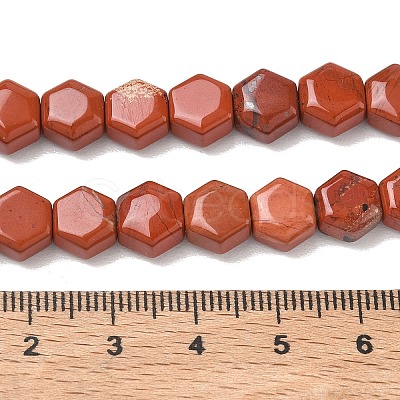 Natural Red Jasper Beads Strands G-G463-A12-8x9mm-1