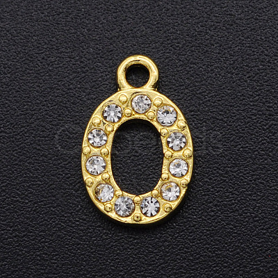 Alloy Rhinestone Charms PALLOY-S098-DA021-O-1