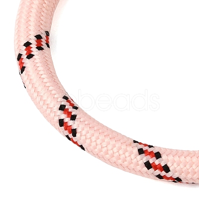 Braided Round Polyester Cord Bracelet Makings FB-CBAEDA0-01G-30-1