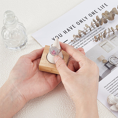1 Cone Wooden Ring Organizer Holder RDIS-WH0031-02A-01-1