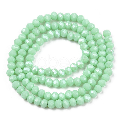 Electroplate Glass Beads Strands X-EGLA-A034-P3mm-A20-1