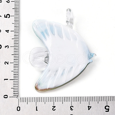 Handmade Gold Sand Lampwork Big Pendants LAMP-T023-06E-1