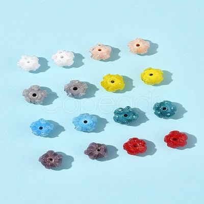 16Pcs 8 Colors Handmade Lampwork Beads LAMP-FS0001-25-1