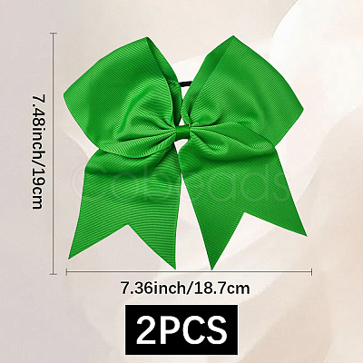 2Pcs Rubber Hair Ties MRMJ-SC0001-49F-1