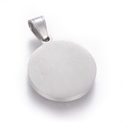 304 Stainless Steel Enamel Pendants STAS-E439-90C-P-1