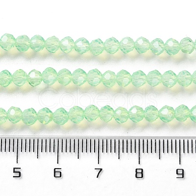 Baking Paint Transparent Glass Beads Strands X-DGLA-A034-J4MM-D02-1