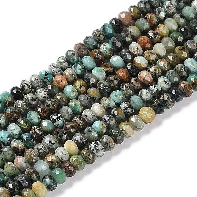 Natural African Turquoise(Jasper) Beads Strands G-N342-28A-1