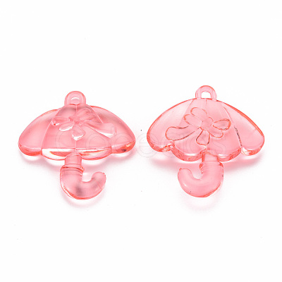 Transparent Acrylic Pendants TACR-T024-01B-910-1