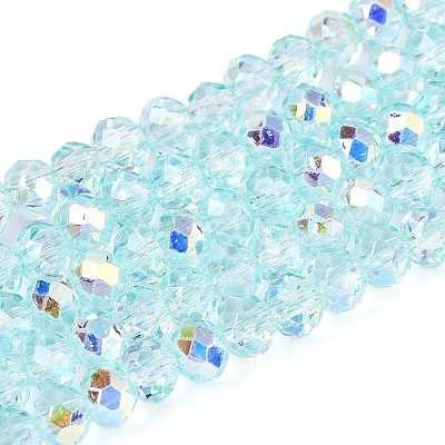 Transparent Glass Beads Strands EGLA-N016-4mm-M-1