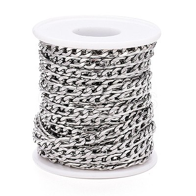 Tarnish Resistant 304 Stainless Steel Figaro Chain CHS-M003-12P-B-1