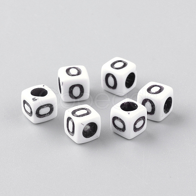 Opaque Acrylic Beads LS-SACR-Q188-02O-1