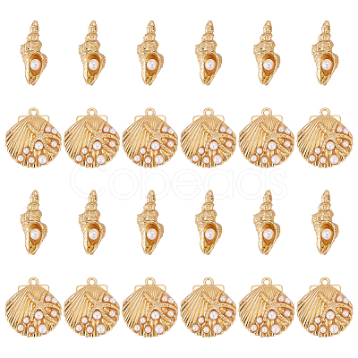 28Pcs 2 Styles Zinc Alloy Pendants FIND-WR0012-75-1