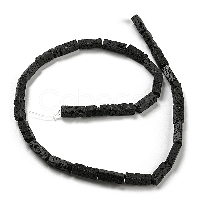 Natural Lava Rock Beads Strands G-C084-C08-01-1