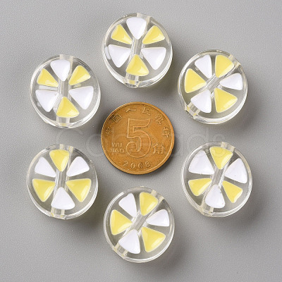 Transparent Enamel Acrylic Beads TACR-S155-005D-1