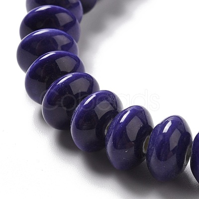 Glazed Porcelain Beads PORC-E017-02J-1