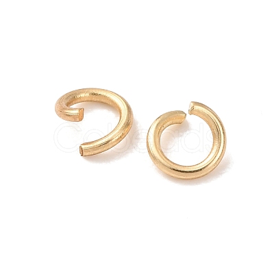 Brass Open Jump Rings KK-G604-08G-15-1