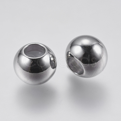 304 Stainless Steel Beads STAS-F139-062P-8mm-1
