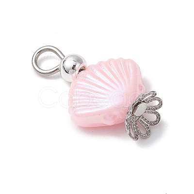 3Pcs ABS Plastic Imitation Pearl Pendants PALLOY-JF04003-1