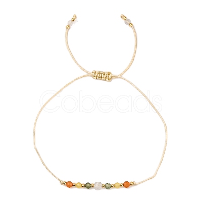 Natural stone constellation bracelet with 12 zodiac signs X-NR2952-7-1