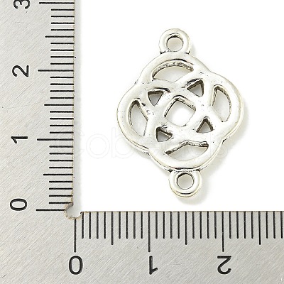 Tibetan Style Alloy Connector Charms TIBE-I026-6023AS-1