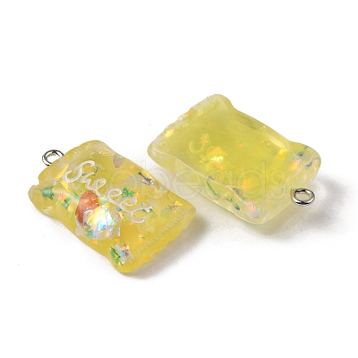 Transparent Resin Pendants RESI-TAC0005-010-1