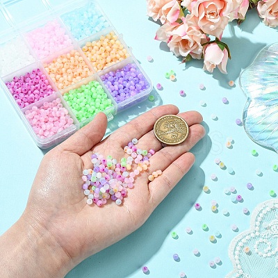 135G 9 Colors Glass Seed Beads SEED-YW0002-91-1
