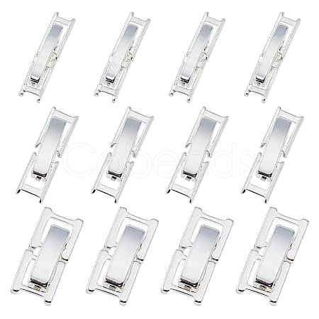 12Pcs 3 Styles Eco-Friendly Brass Watch Band Clasps KK-DC0004-67-1