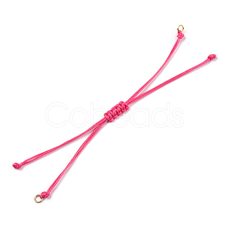 Korean Waxed Polyester Cord Braided Bracelets MAK-T010-05G-1