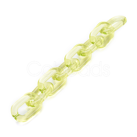 Handmade Transparent Acrylic Cable Chains AJEW-JB00563-04-1