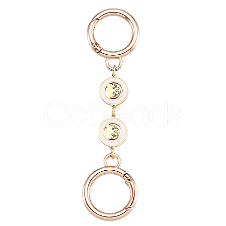 304 Stainless Steel Enamel Bag Extension Chains AJEW-TAC00018-1