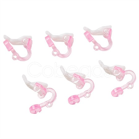 Plastic Clip-on Earring Findings FIND-Q001-02-1