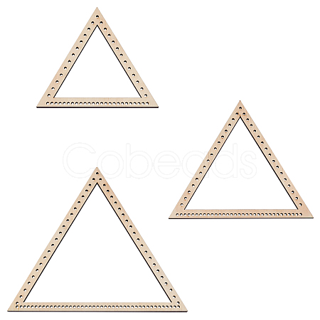 Beechwood Wooden Basket Bottoms Sets DIY-WH0210-14-1