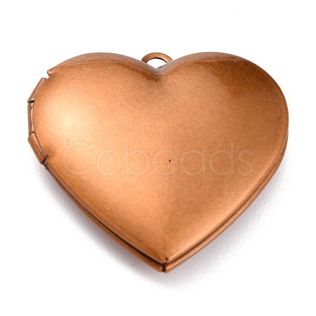 304 Stainless Steel Locket Pendants STAS-O147-01C-1