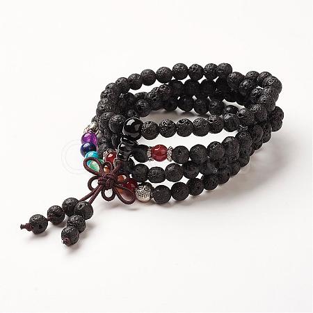 Yoga Chakra Jewelry BJEW-G554-05E-1